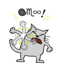 The Cat bad at speaking smoothly sticker #10464691