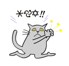 The Cat bad at speaking smoothly sticker #10464692