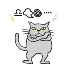 The Cat bad at speaking smoothly sticker #10464696