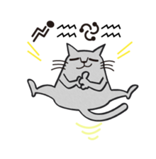 The Cat bad at speaking smoothly sticker #10464697