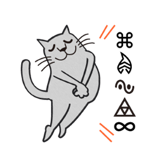 The Cat bad at speaking smoothly sticker #10464702