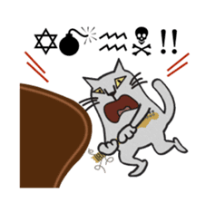 The Cat bad at speaking smoothly sticker #10464717