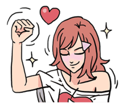 AsB - 110 Joy Girl / The Heart Player sticker #10464761