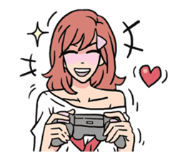 AsB - 110 Joy Girl / The Heart Player sticker #10464762