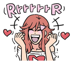 AsB - 110 Joy Girl / The Heart Player sticker #10464767