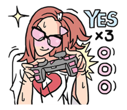 AsB - 110 Joy Girl / The Heart Player sticker #10464769