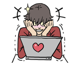 AsB - 110 Joy Girl / The Heart Player sticker #10464776