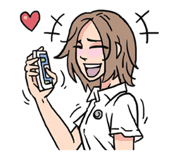 AsB - 110 Joy Girl / The Heart Player sticker #10464779