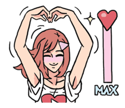 AsB - 110 Joy Girl / The Heart Player sticker #10464799