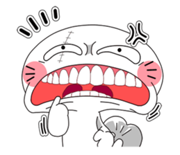 Funny face sea lion(v.eng) sticker #10464890