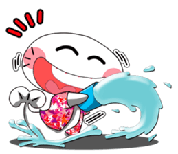 Funny face sea lion(v.eng) sticker #10464909