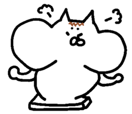 The cat which I drew 13 sticker #10465216