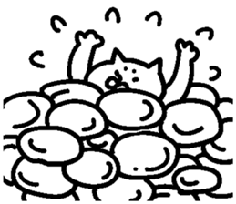 The cat which I drew 13 sticker #10465223