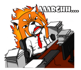 Lesser panda (Office) sticker #10465600