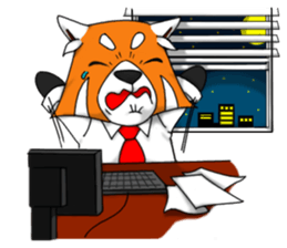 Lesser panda (Office) sticker #10465602