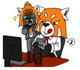 Lesser panda (Office) sticker #10465608