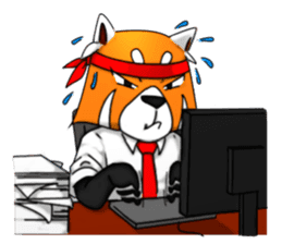 Lesser panda (Office) sticker #10465613