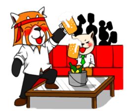 Lesser panda (Office) sticker #10465629