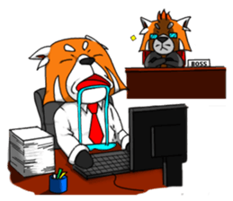 Lesser panda (Office) sticker #10465631