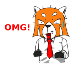 Lesser panda (Office) sticker #10465639