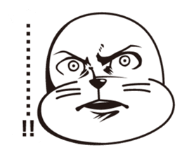 Balloon and handsome seal sticker #10465987