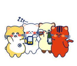 Drinker Cats sticker #10467313