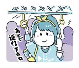 Girl also likes baseball 2 sticker #10468392