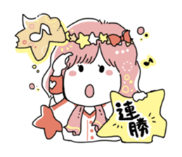 Girl also likes baseball 2 sticker #10468400