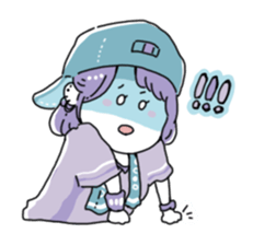 Girl also likes baseball 2 sticker #10468411