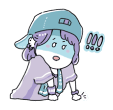 Girl also likes baseball 2 sticker #10468411