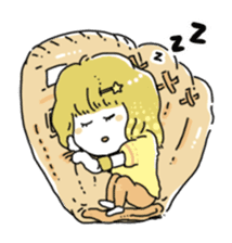 Girl also likes baseball 2 sticker #10468421