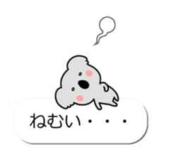 Koala and rabbit's balloon sticker. sticker #10469140