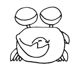 White crab sticker #10469321