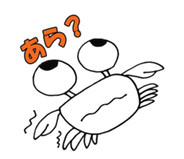 White crab sticker #10469329