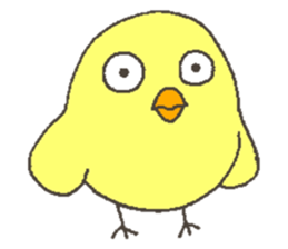 Good friend dog and chick sticker #10469515