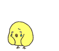 Good friend dog and chick sticker #10469517