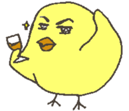 Good friend dog and chick sticker #10469518