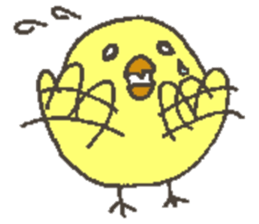 Good friend dog and chick sticker #10469520