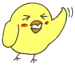 Good friend dog and chick sticker #10469523