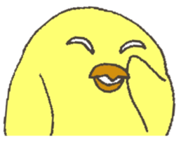 Good friend dog and chick sticker #10469525