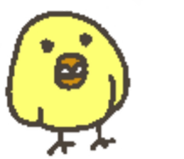 Good friend dog and chick sticker #10469526