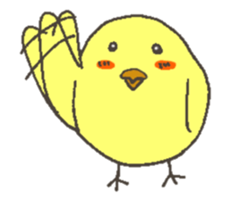 Good friend dog and chick sticker #10469527