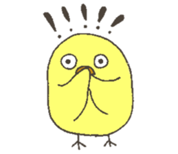 Good friend dog and chick sticker #10469529