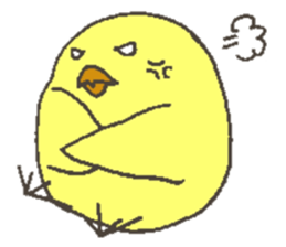 Good friend dog and chick sticker #10469531