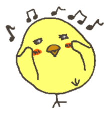 Good friend dog and chick sticker #10469533