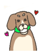 Good friend dog and chick sticker #10469540
