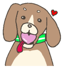 Good friend dog and chick sticker #10469541