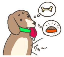 Good friend dog and chick sticker #10469542