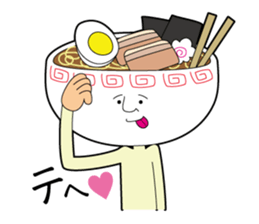 Kamiyama-kun of ramen sticker #10470102