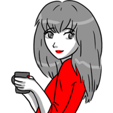 Manga couple in love 3 sticker #10470552